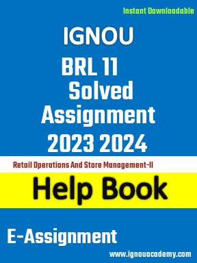 IGNOU BRL 11 Solved Assignment 2023 2024